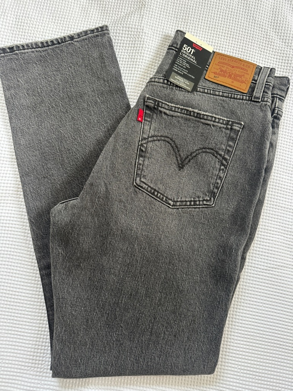 Levi's 501 Straight Leg Women's Jeans - Soft Black Wash